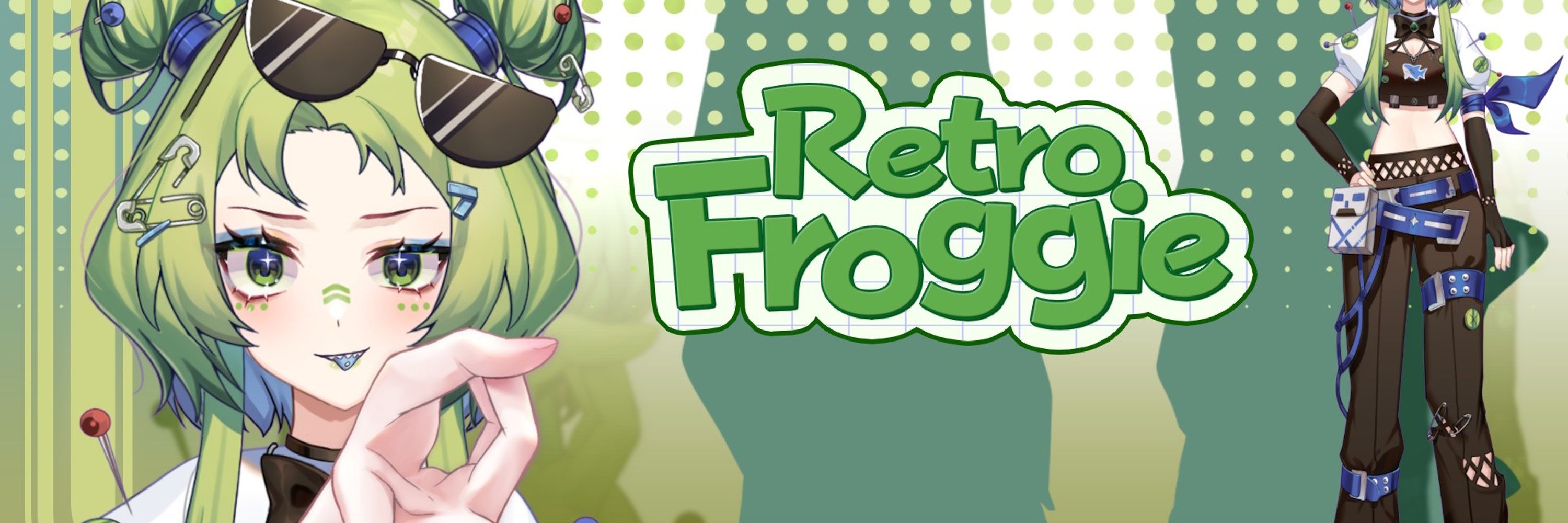 Retro Froggie 🐸 🦈 Pond-Shark Vtuber 