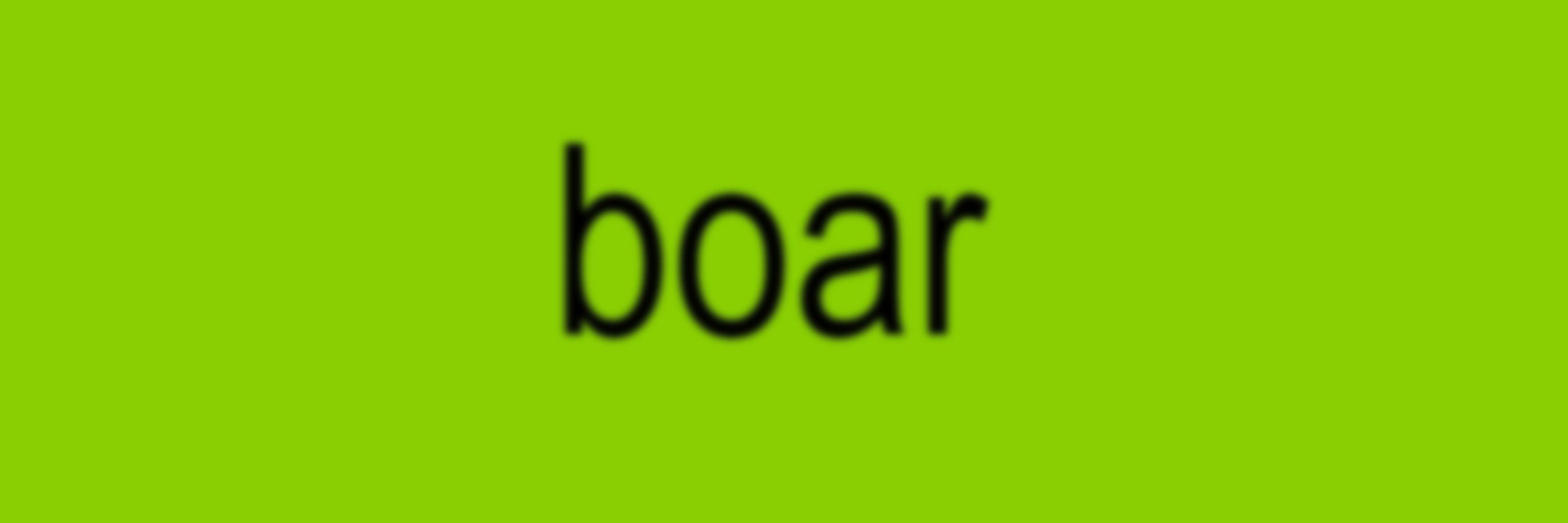 Big Bad Boar