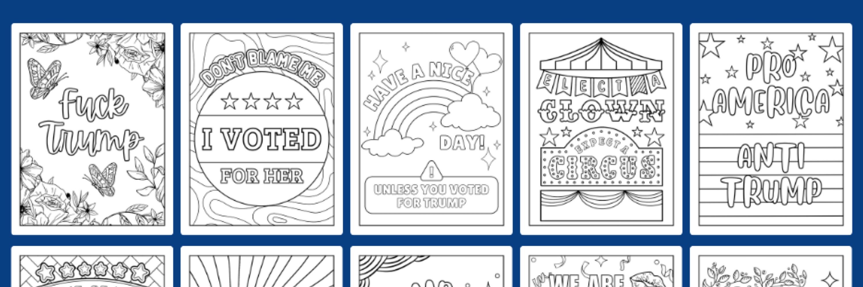 Ashley | Anti-Trump Coloring Book Creator
