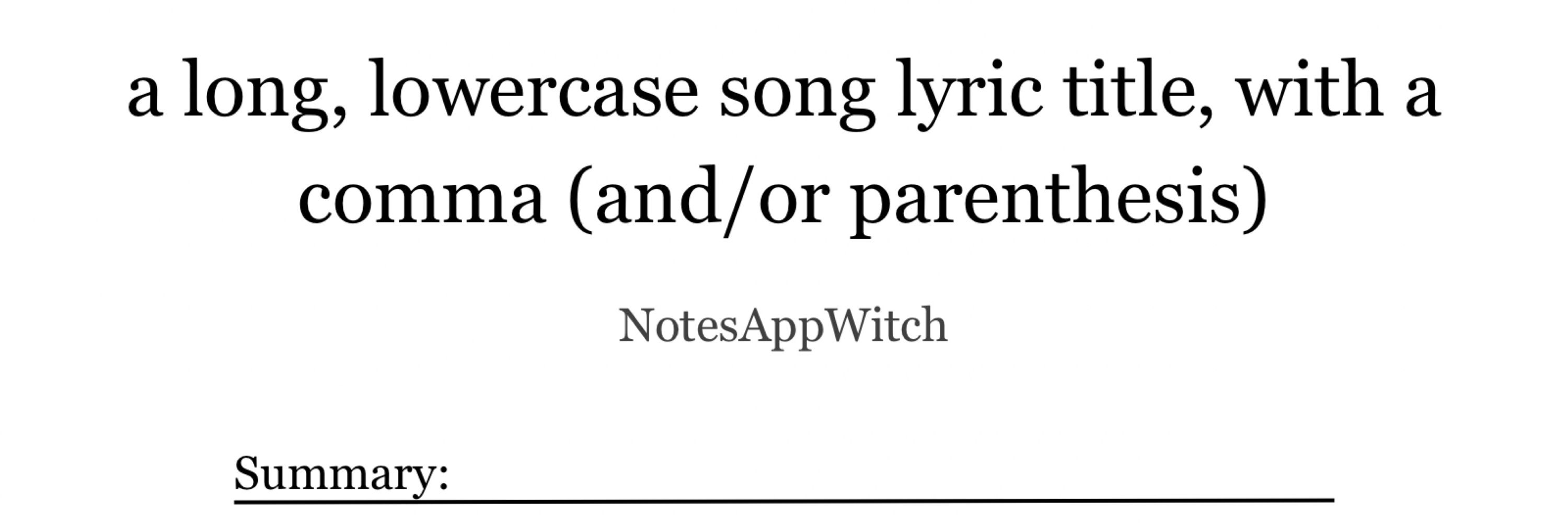 NotesAppWitch