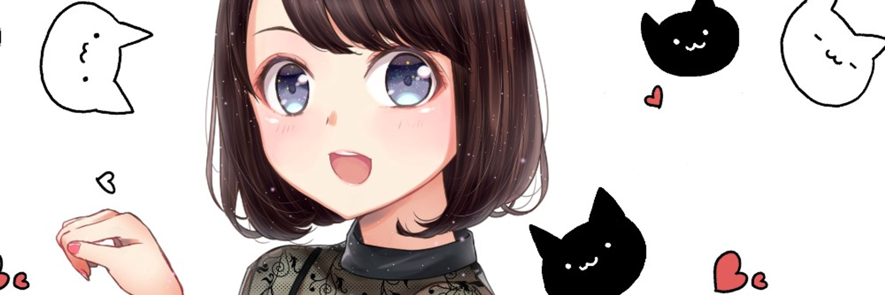 白黒ねこ