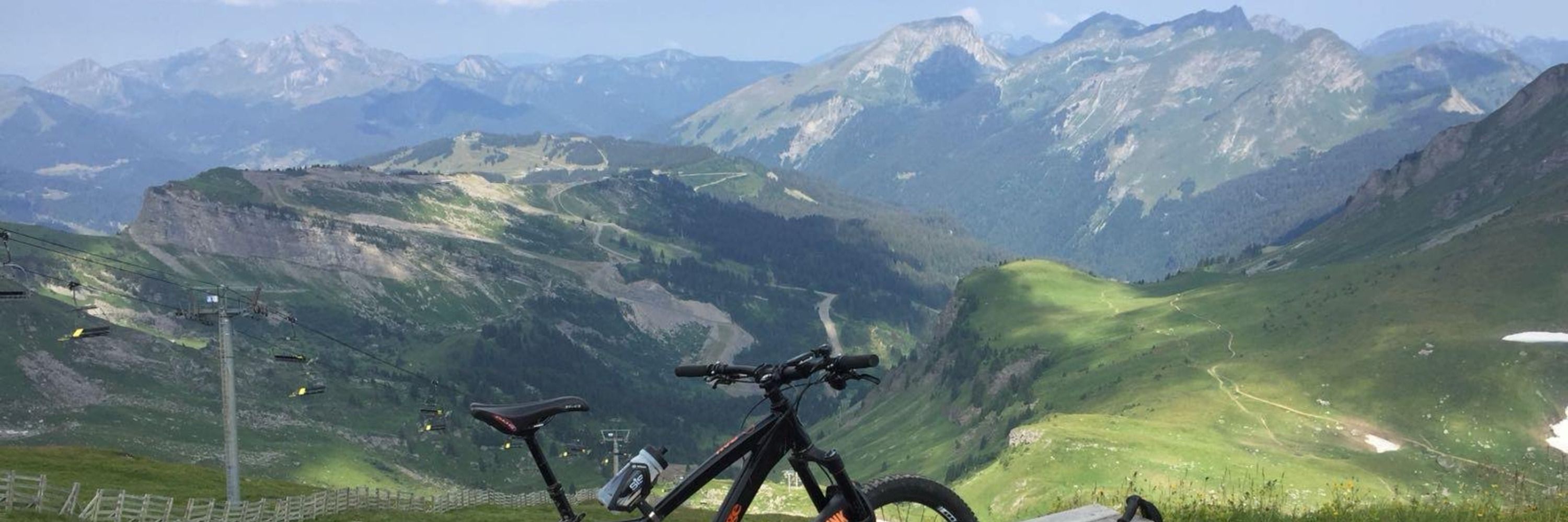 Ackers on a bike/hike