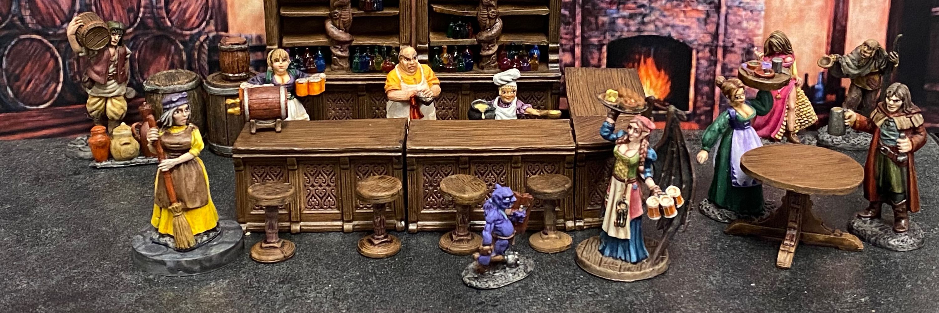Carol is painting minis!