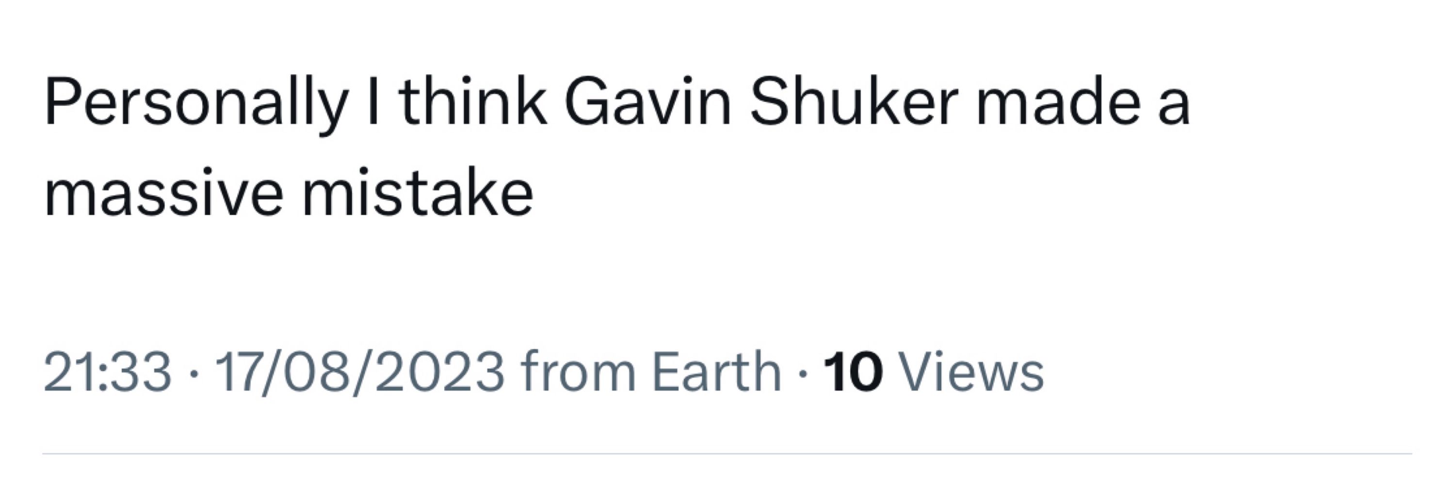 Gavin Shuker
