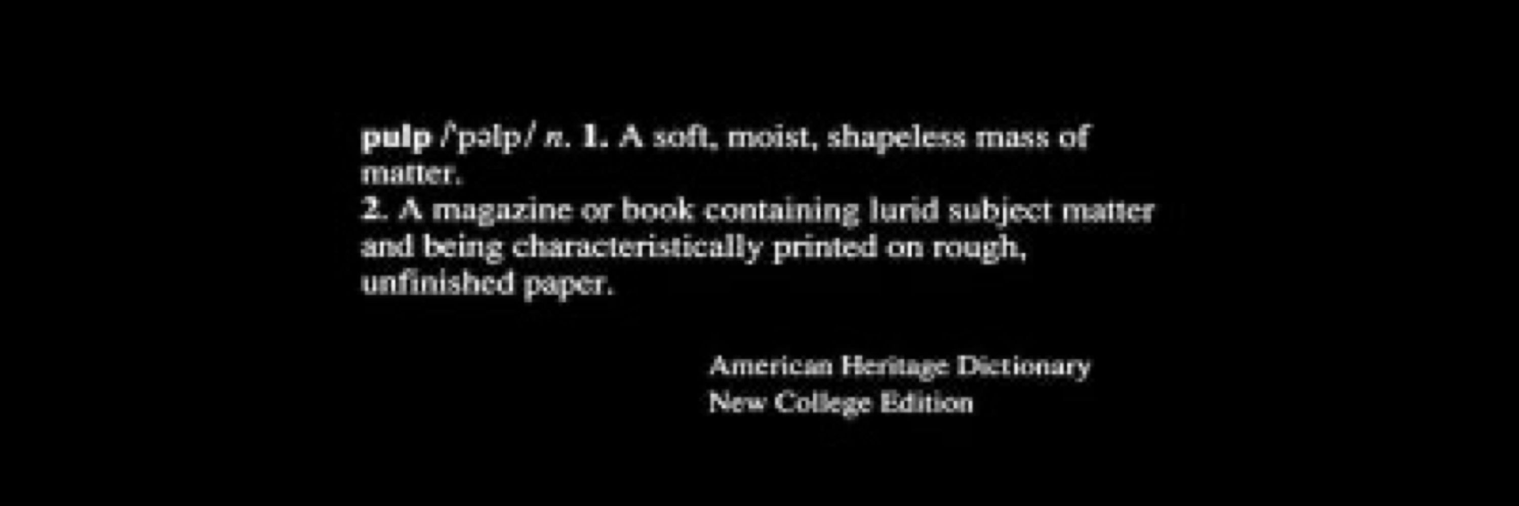 Fictitious Pulp