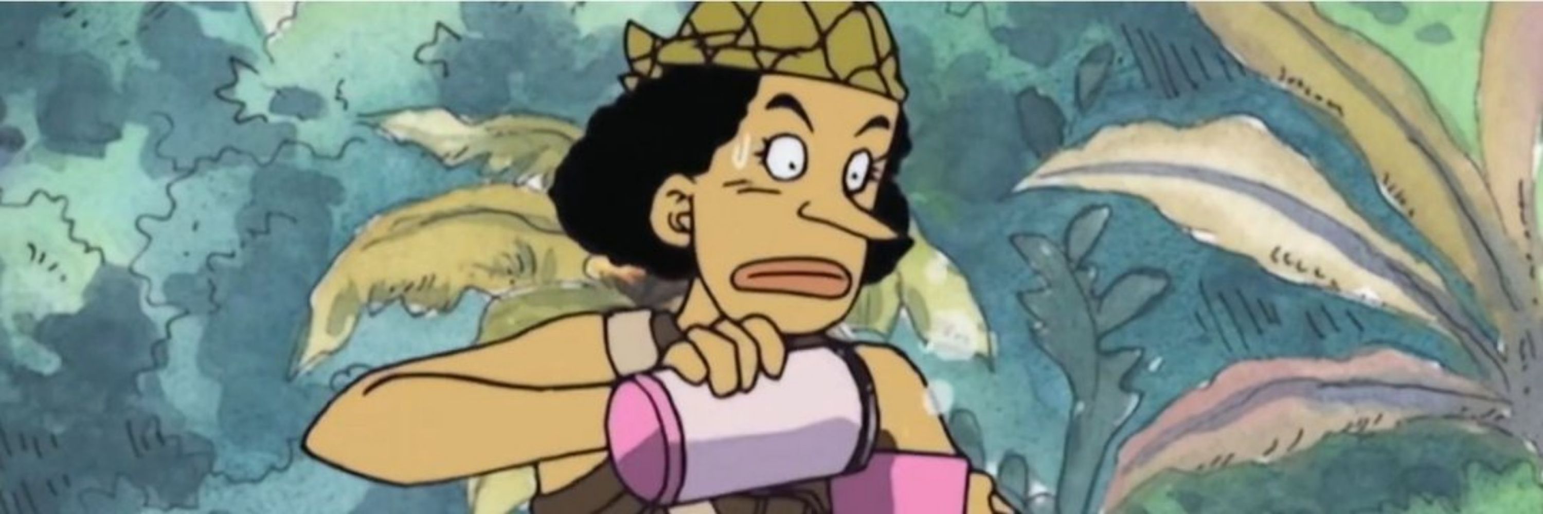 Usopp takes a sip everyday