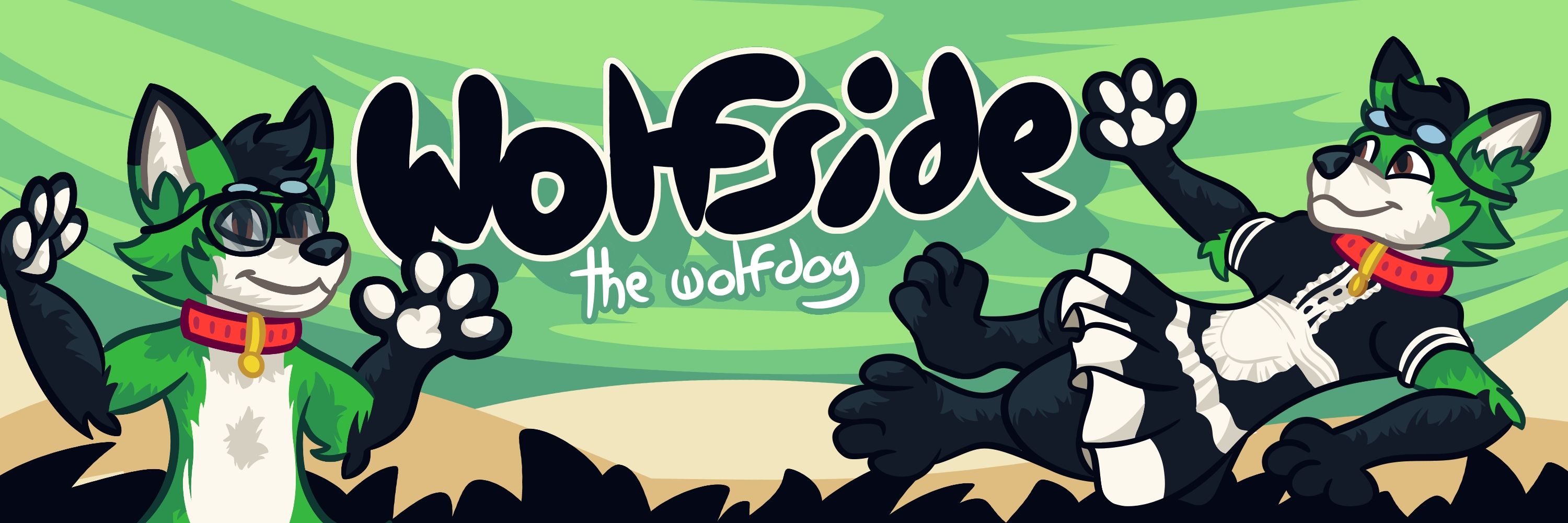 Wolfside The Wolfdog 💚🐺🐶