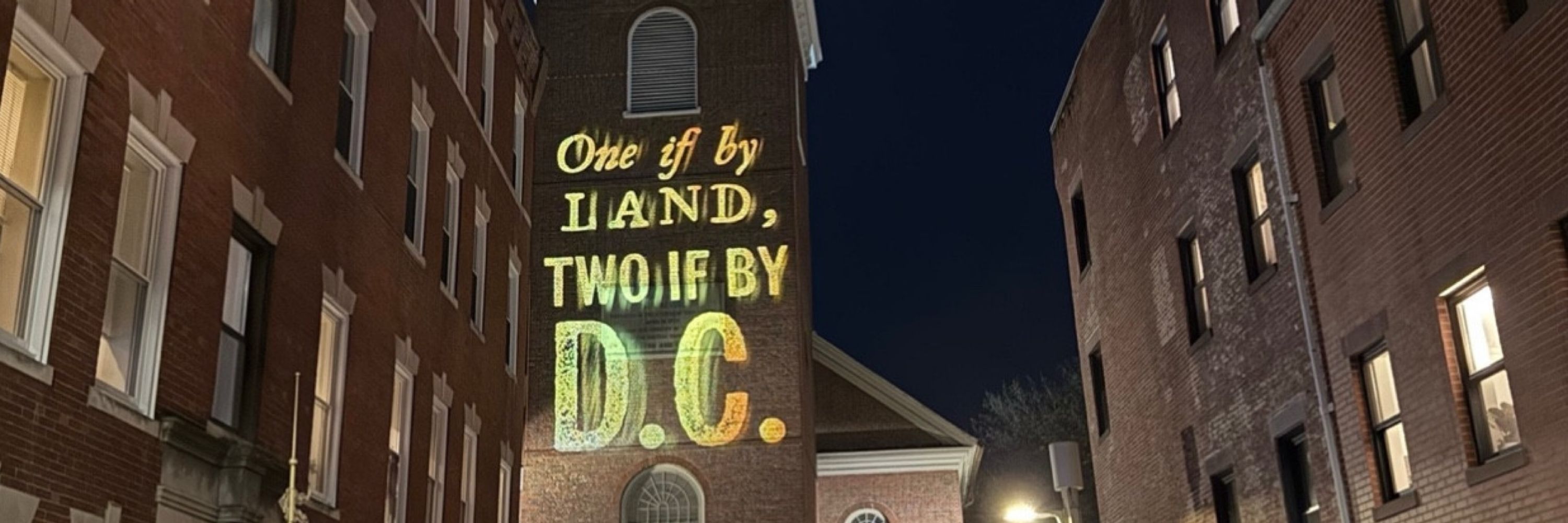 One if by land, two if by D.C.