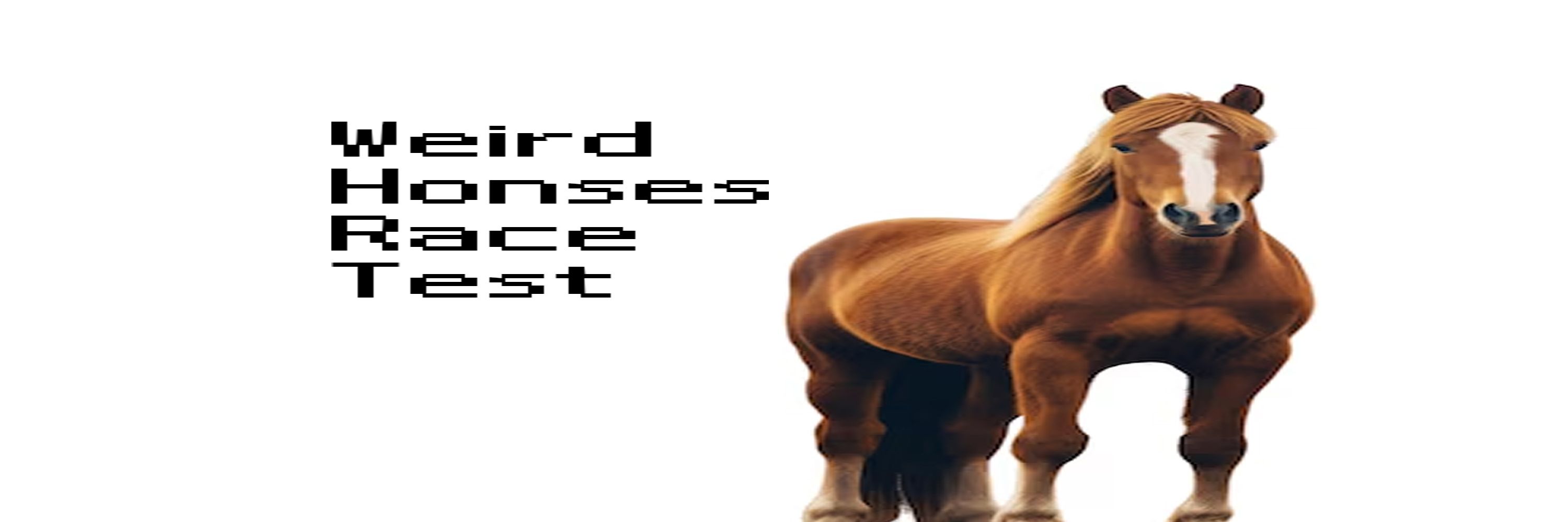 Weird honses race tests