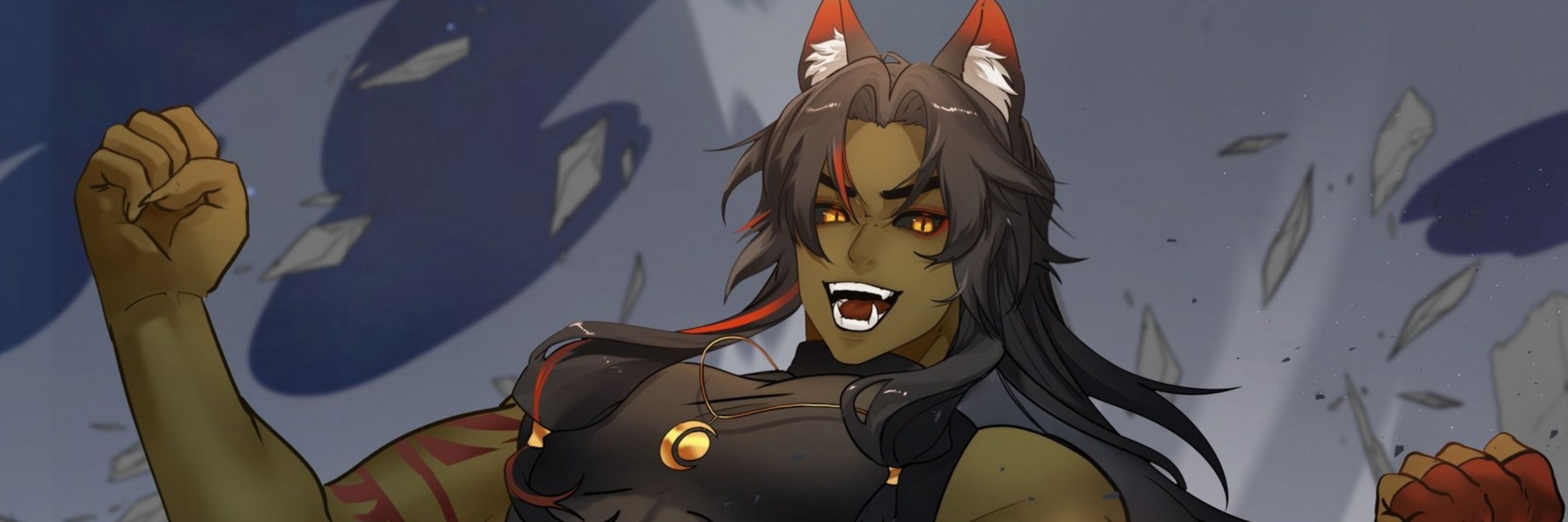 🐺 Ira Kami 🥊| 🔞 | Wolf-Orc PNGTuber 