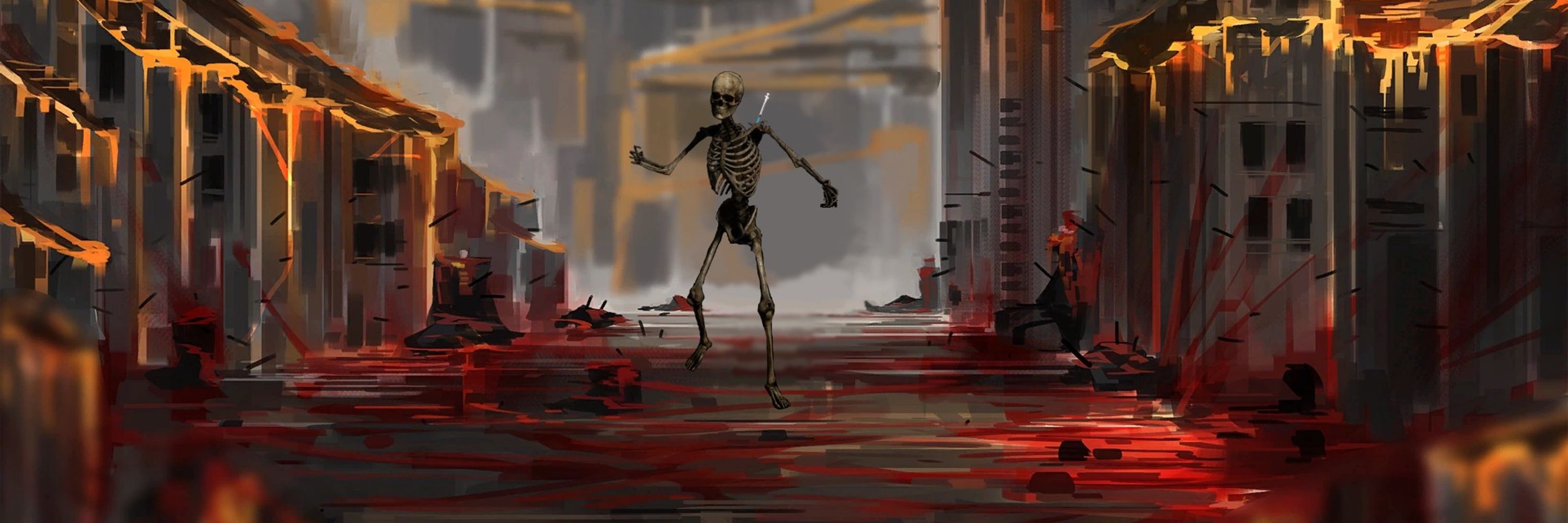 Badass Junkie Skeleton