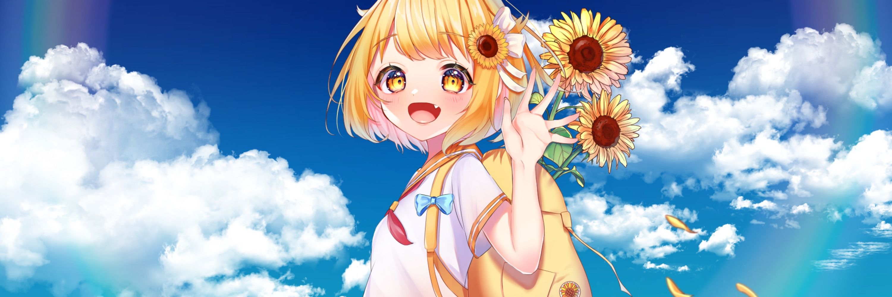 晴空ひまわり🌻🌻🌻