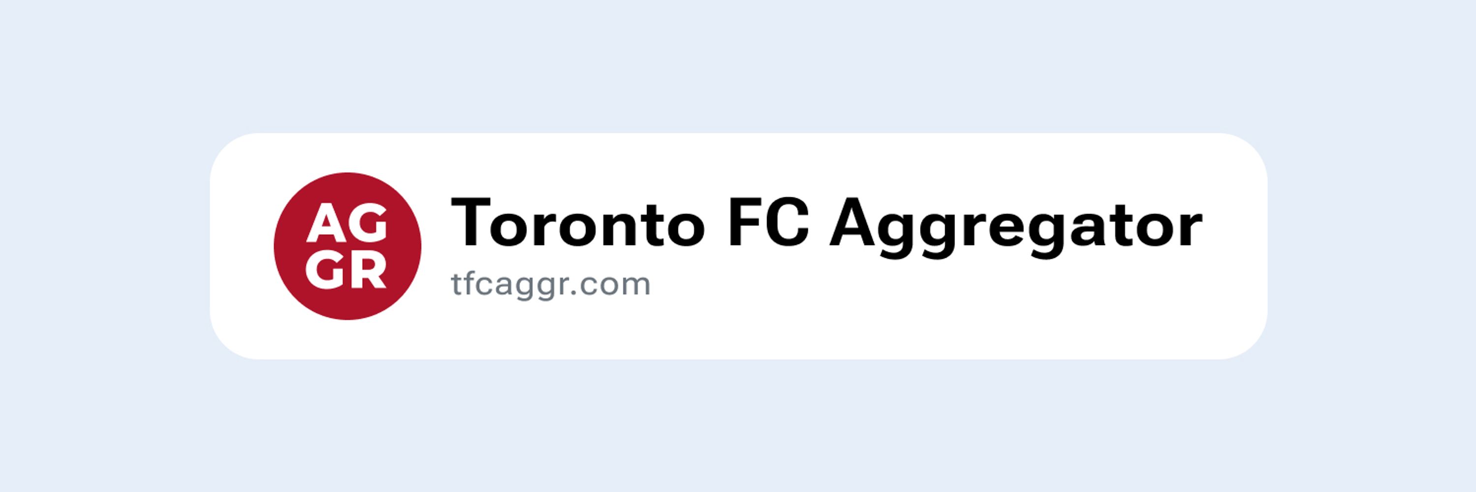 Toronto FC Aggregator