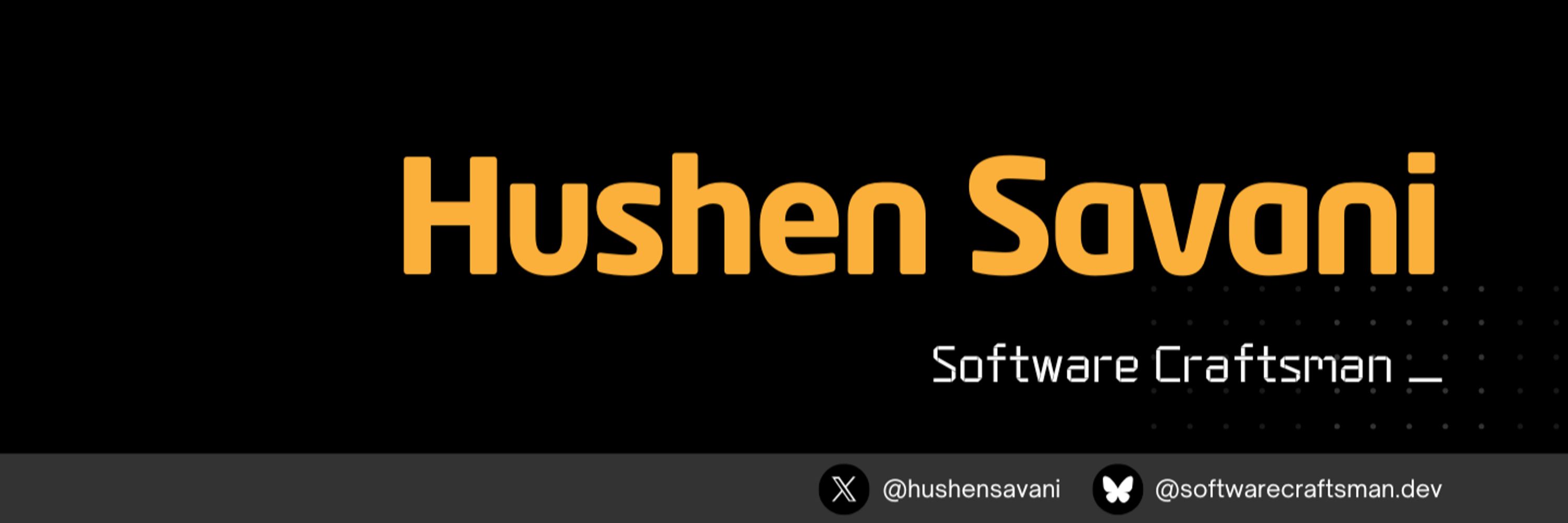 Hushen Savani 💻 ☕️