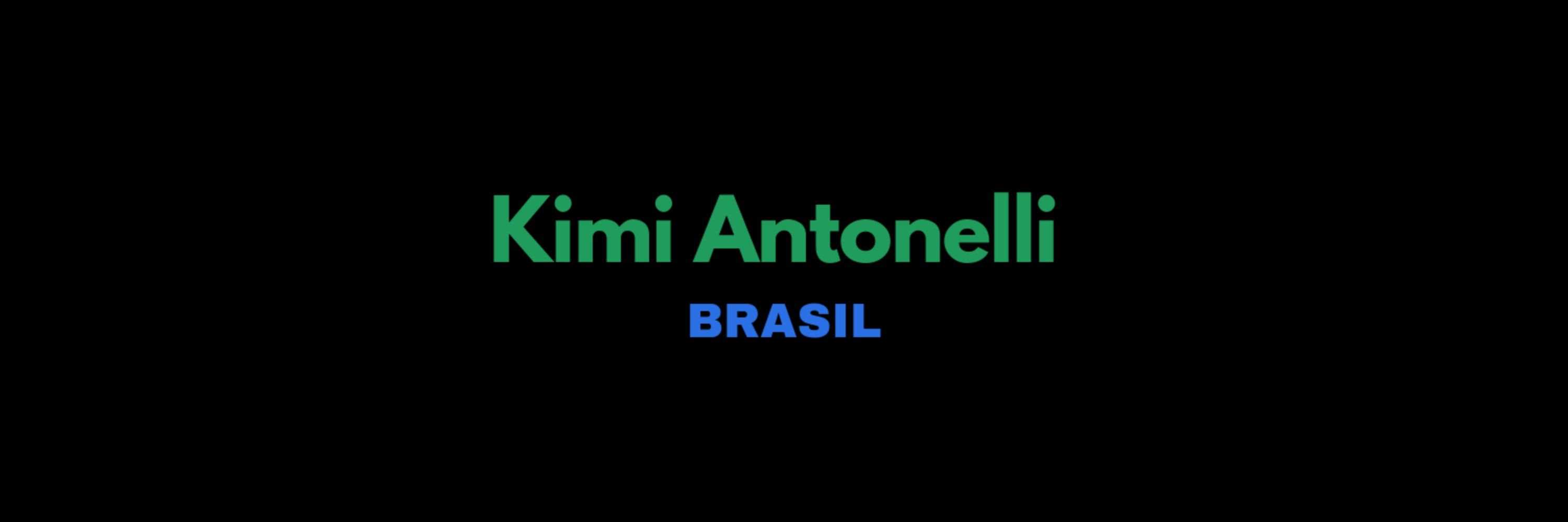 Kimi Antonelli Brasil