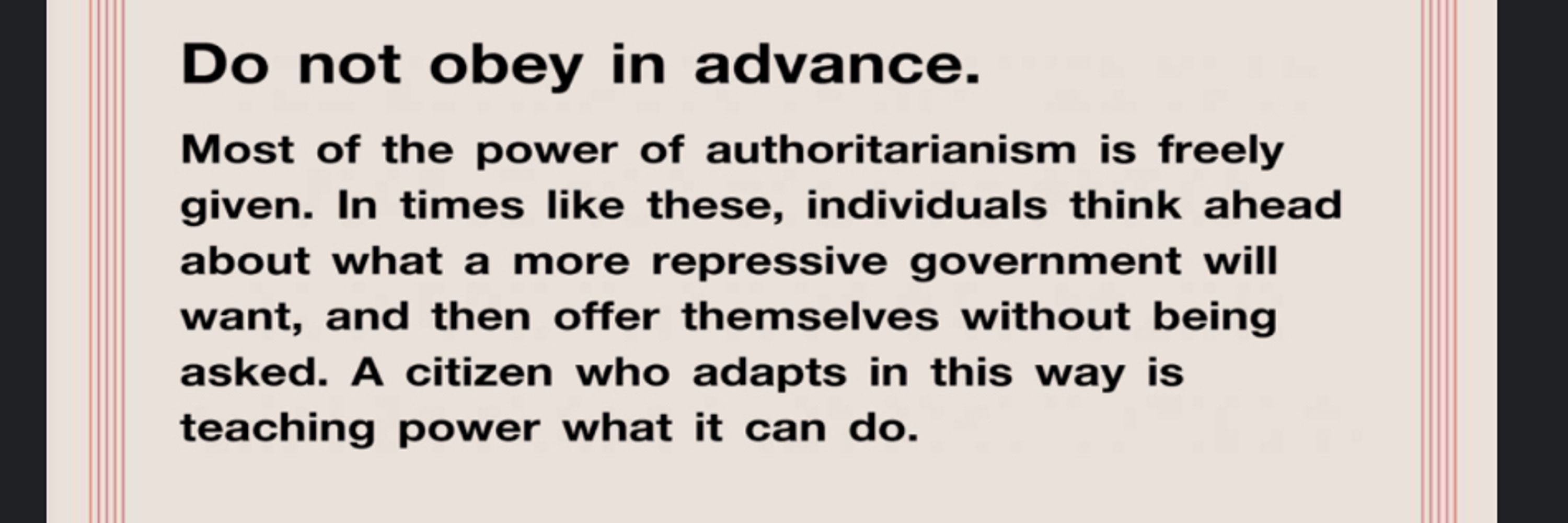 Disobey-In-Advance