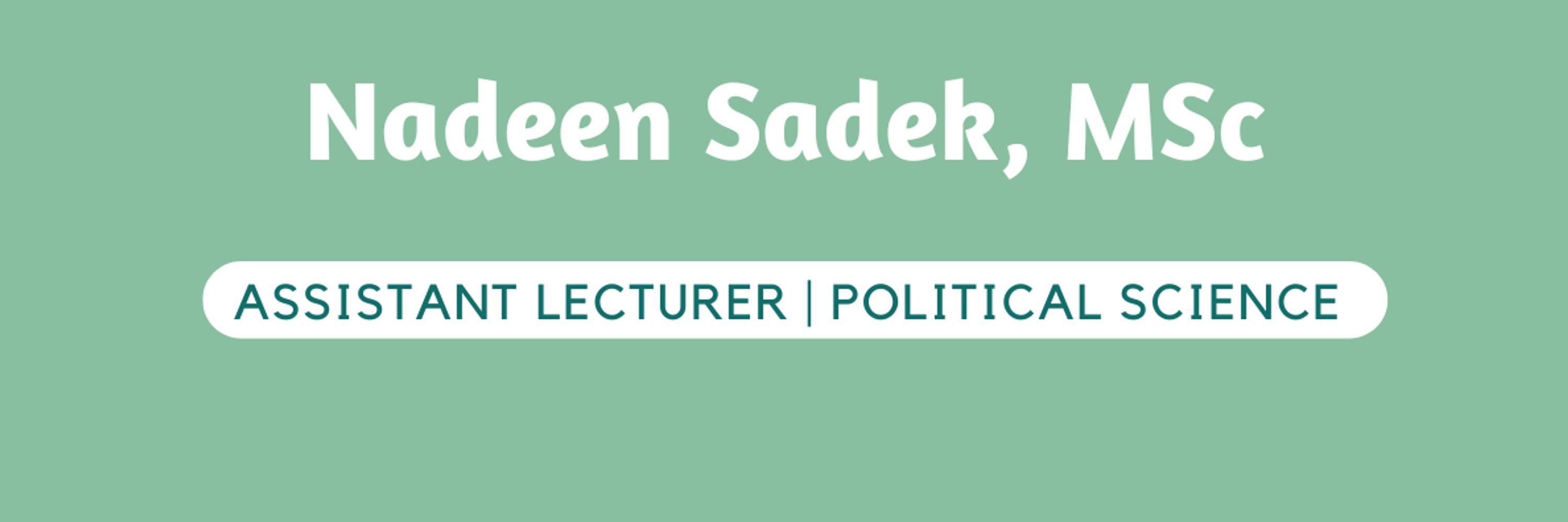 Nadeen Sadek