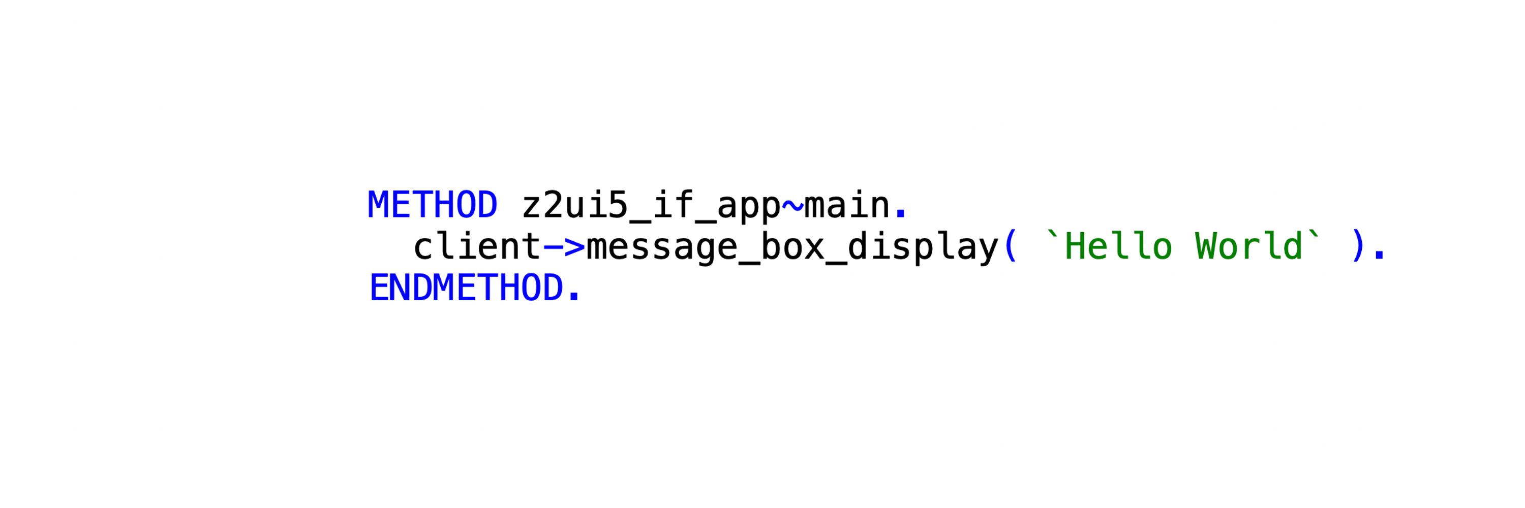 abap2UI5