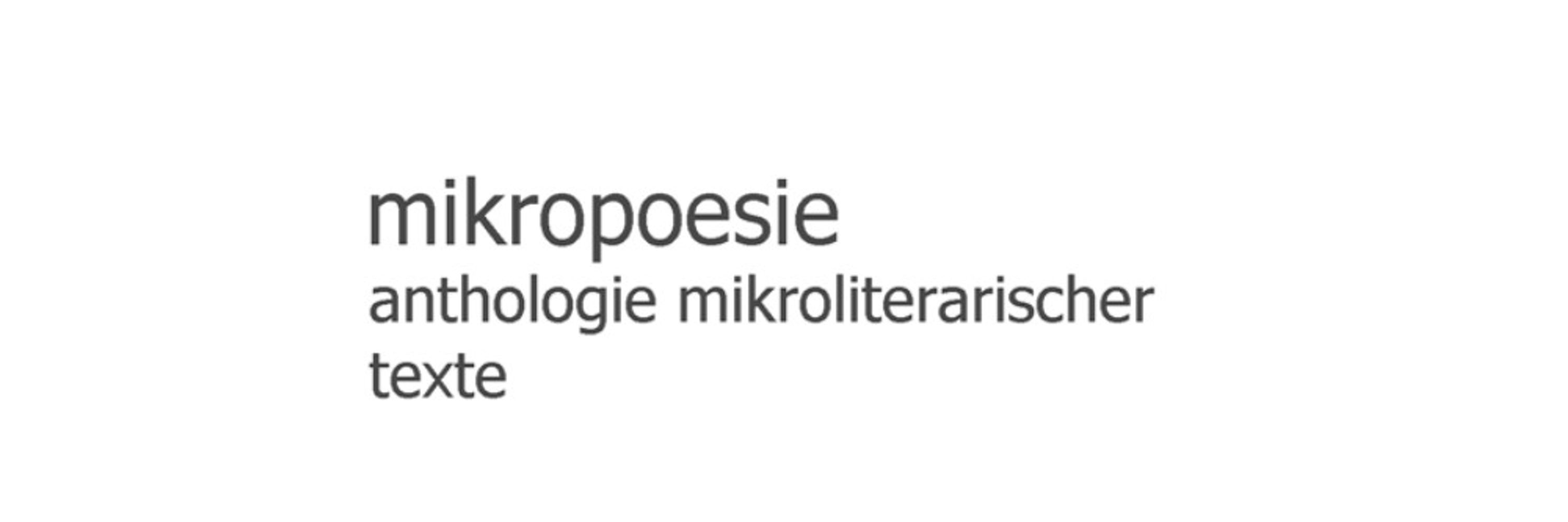 mikropoesie