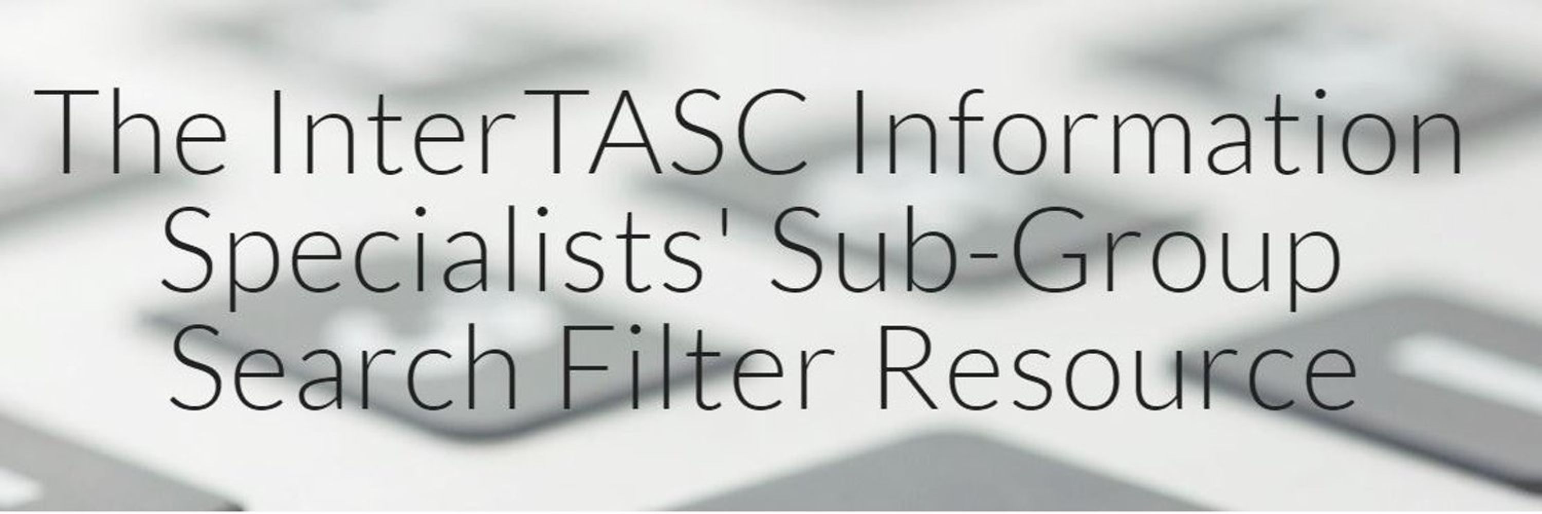 ISSG Search Filters Resource