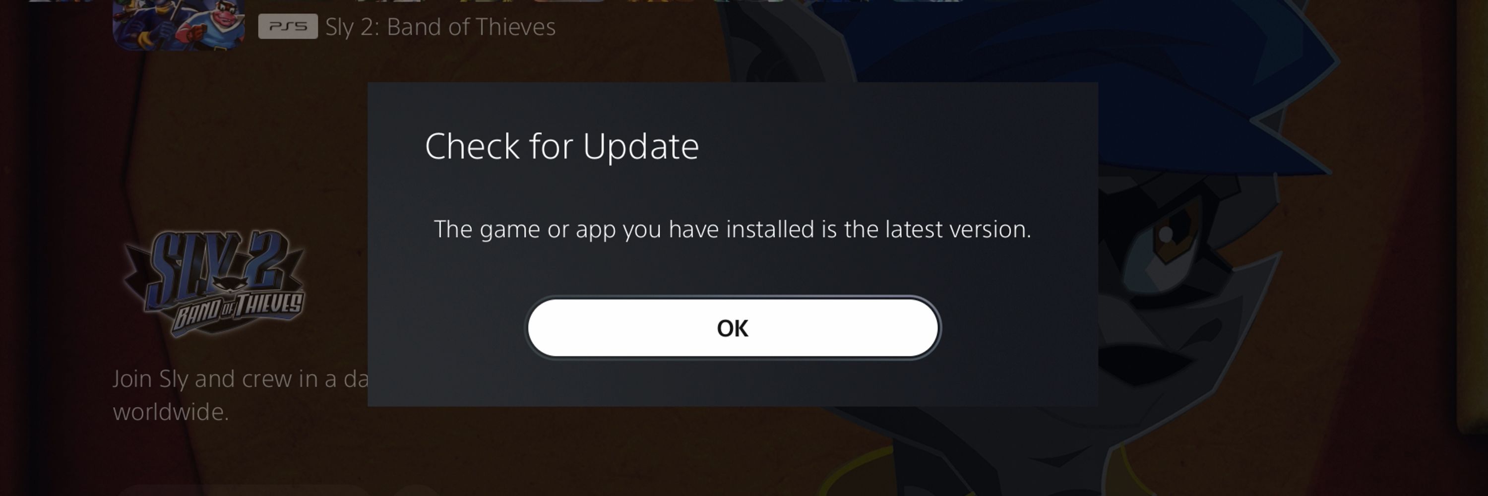 Have they patched Sly 2 yet