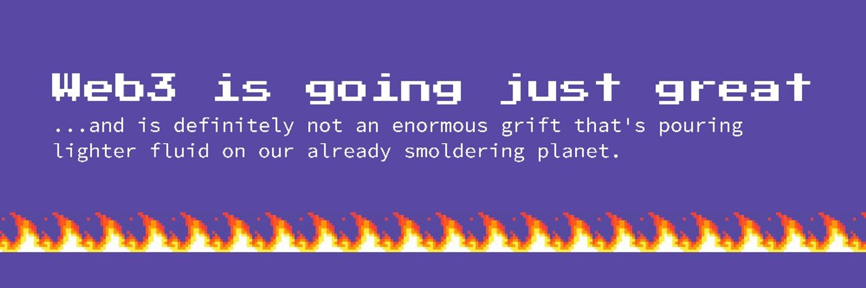 web3 is going just great