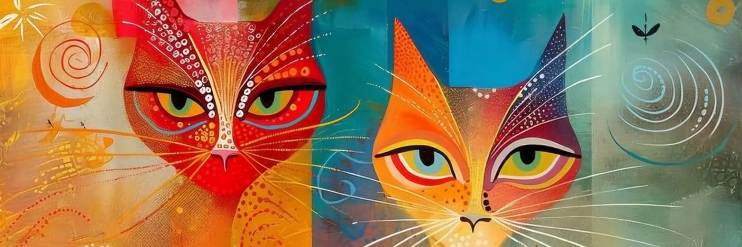 La dame aux chats sur sa terrasse