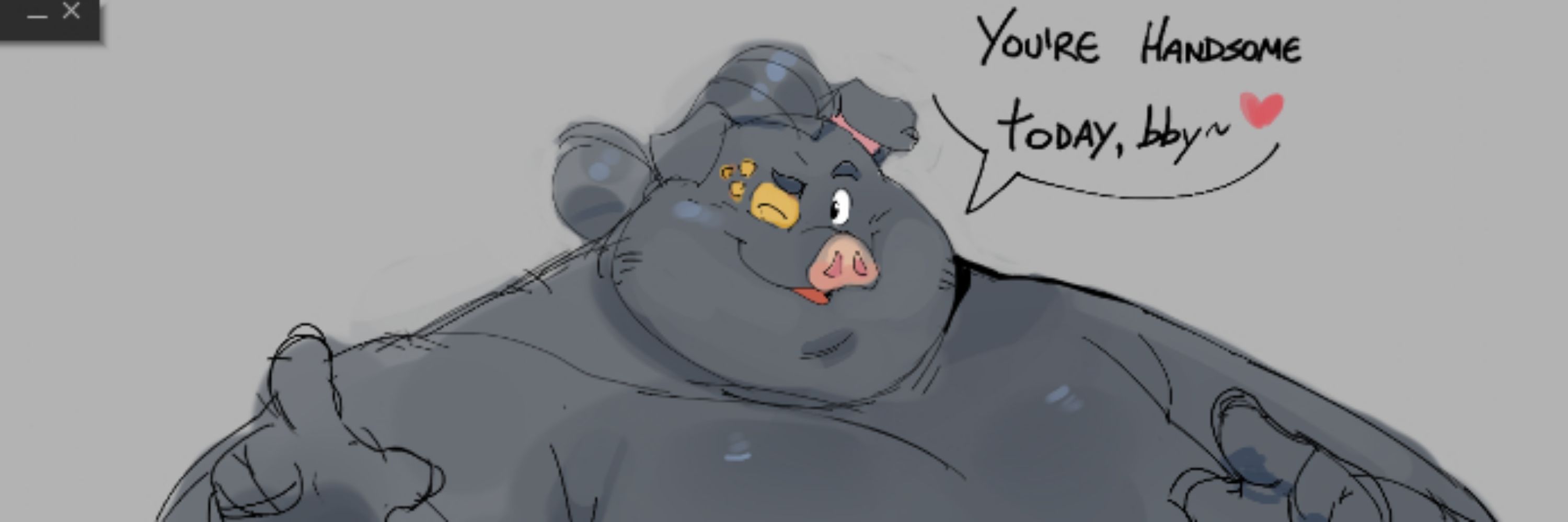 Piggy chubby cheeks