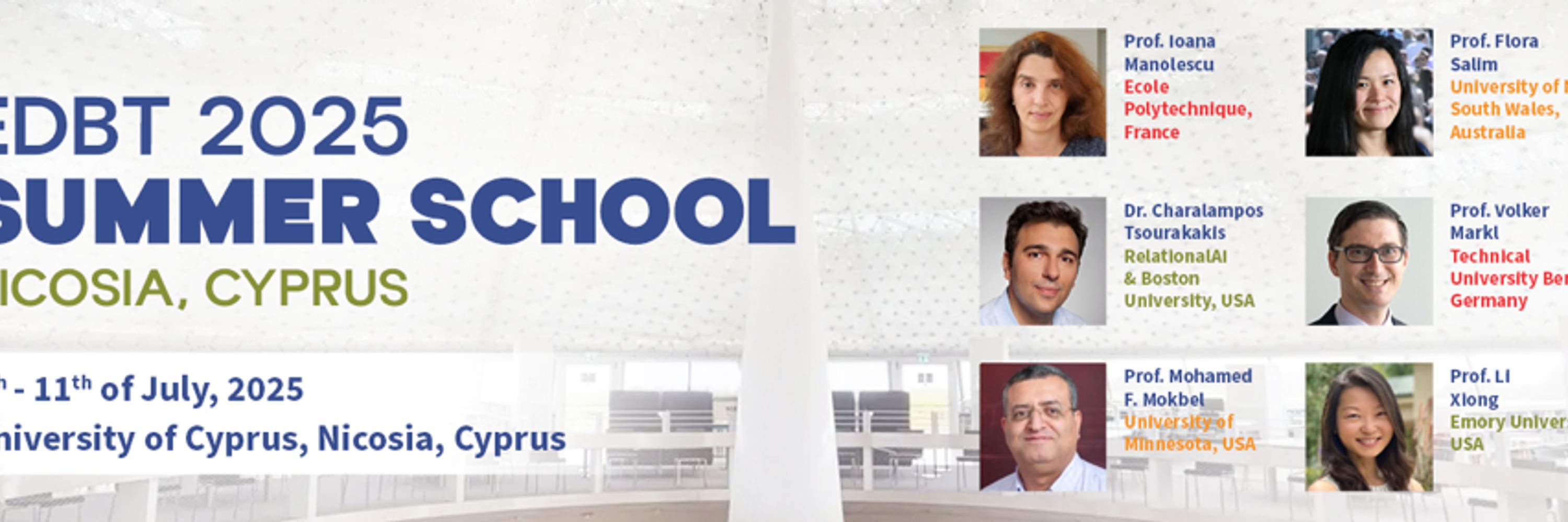 EDBT Summer School on AI and Data Management 2025