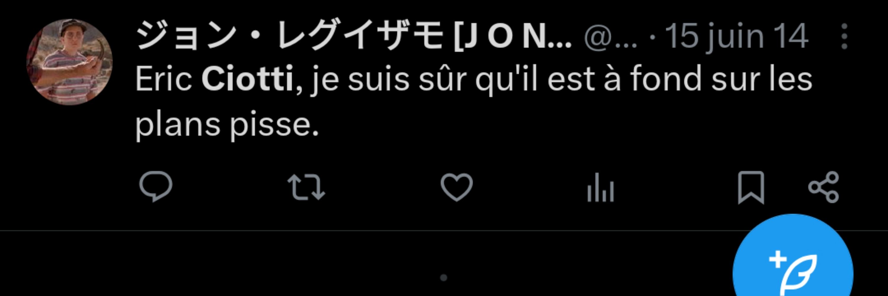 Le twittos anciennement connu sous le nom FidelCastor