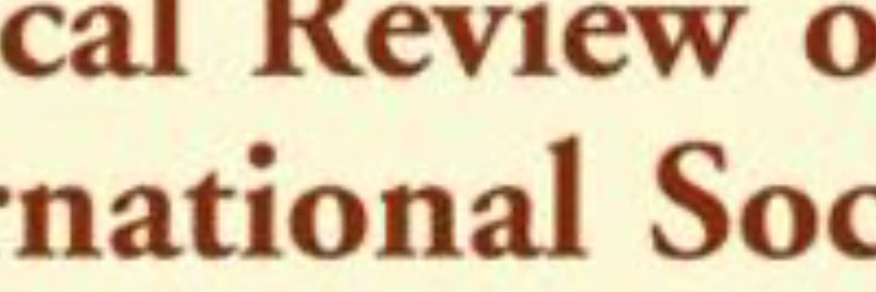 Critical Review of Social and Political Philosophy
