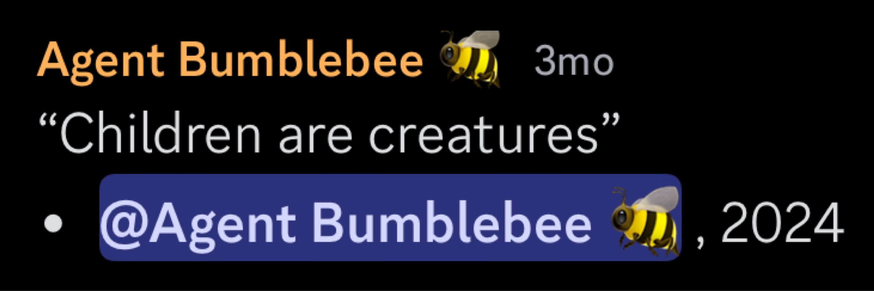 Agent Bumblebee 🐝