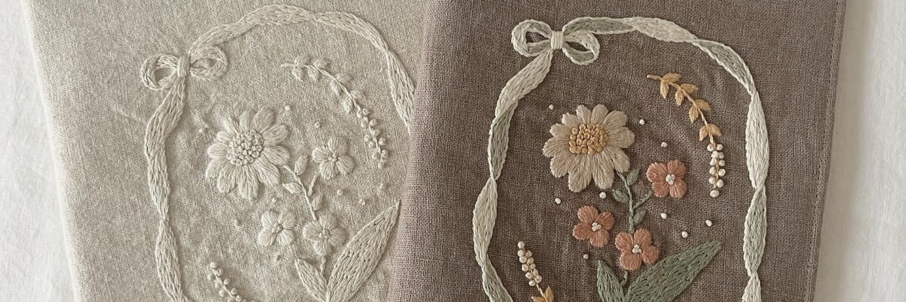 twill ⌇ 刺繍の手帳カバー・ブックカバー