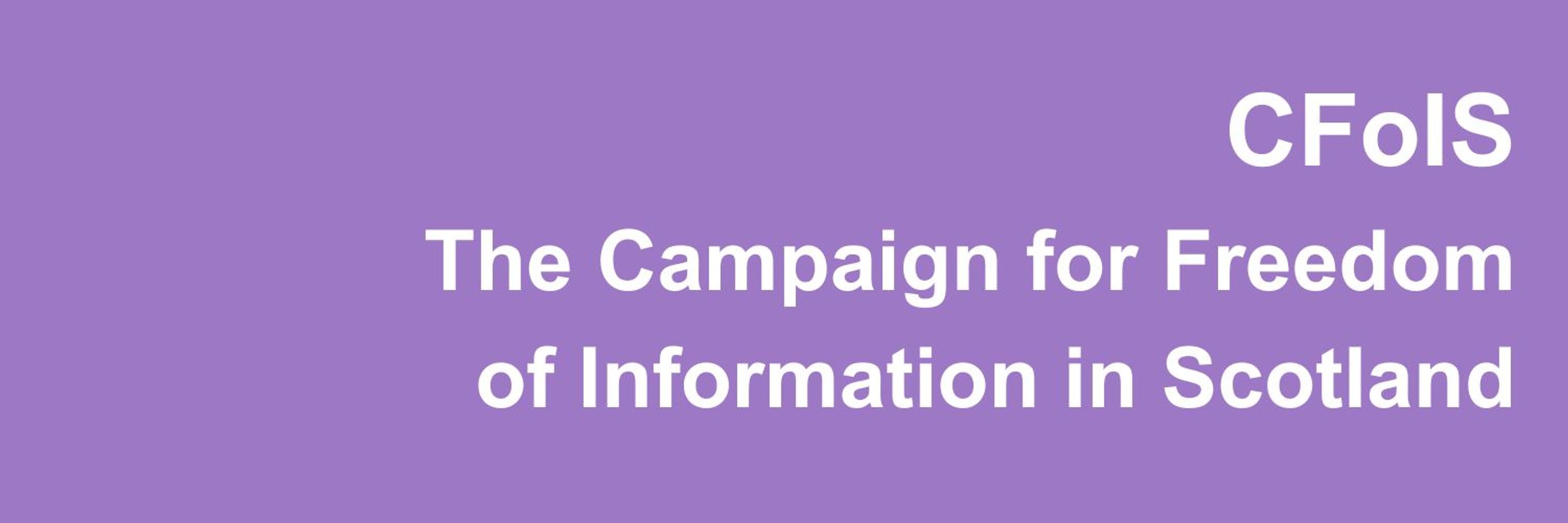 Campaign for Freedom of Information in Scotland
