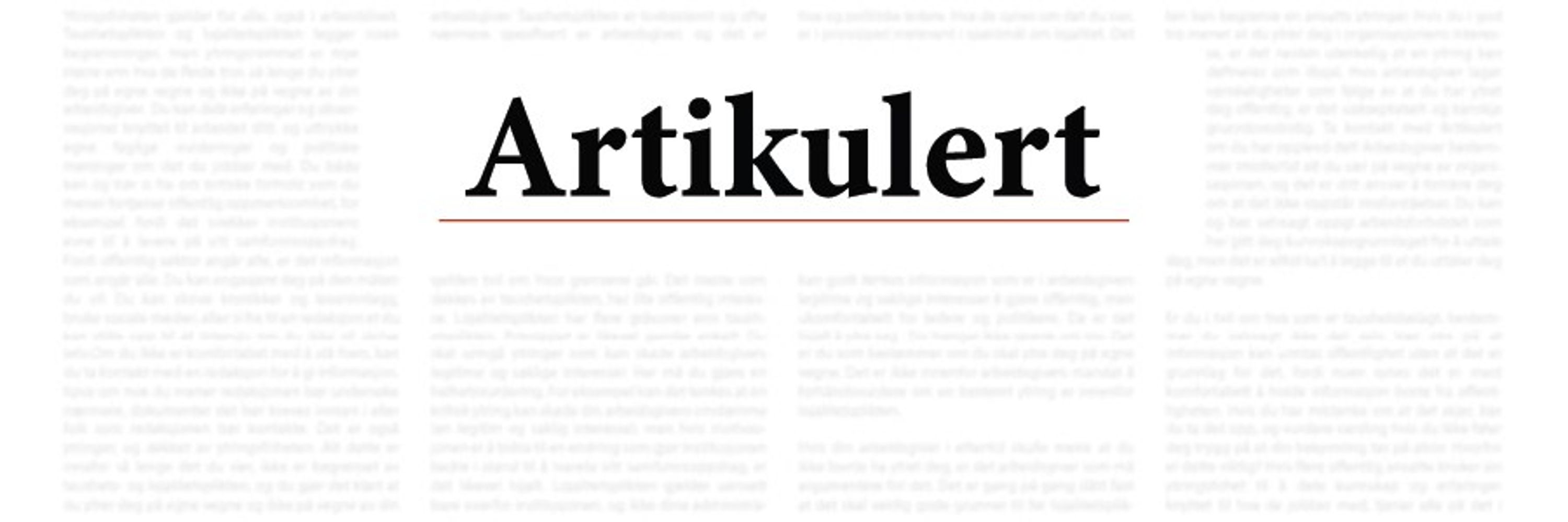 Artikulert