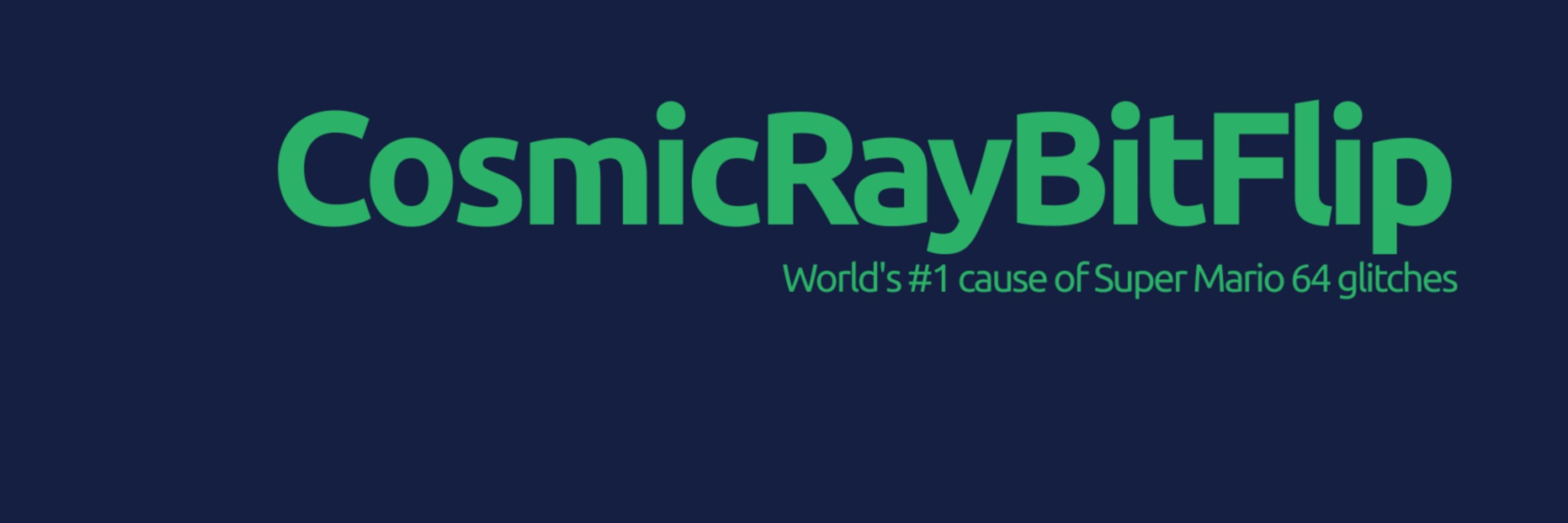 CosmicRayBitFlip