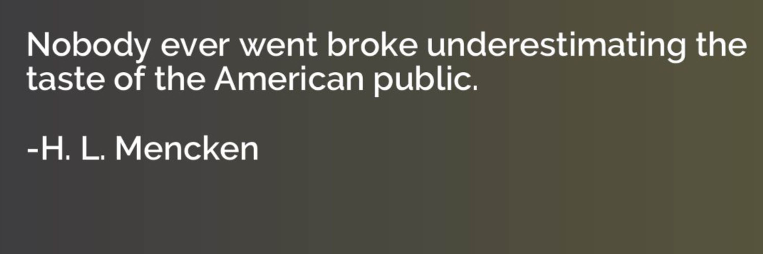 HL Mencken's Ghost