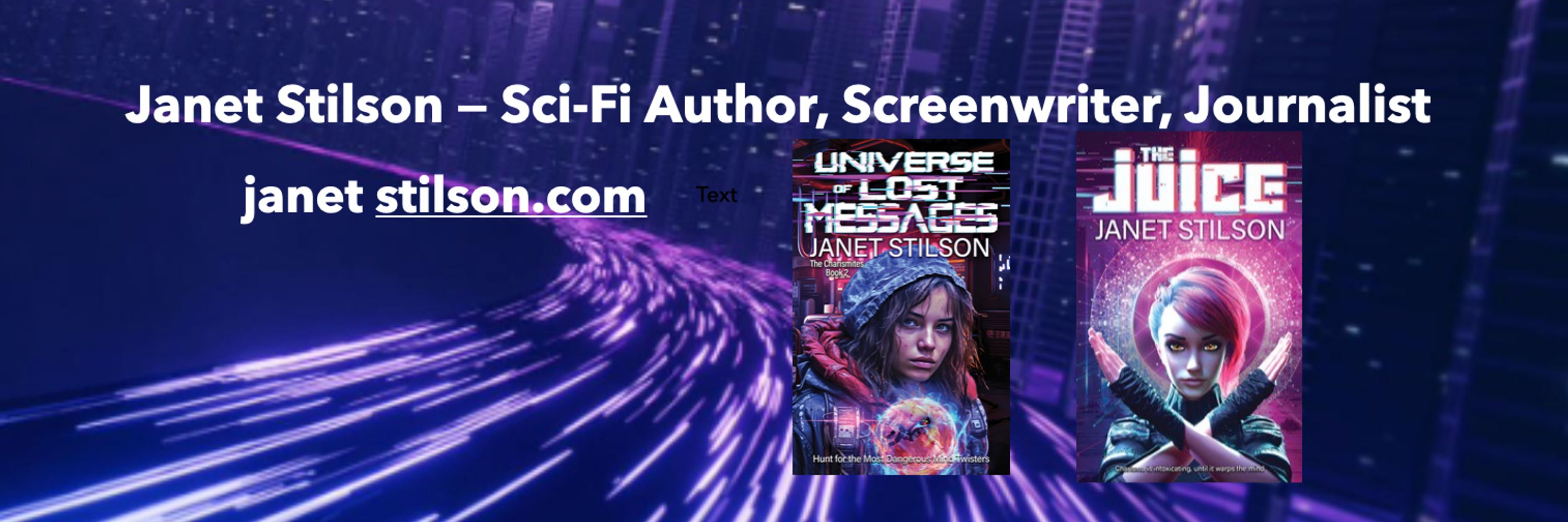 Janet Stilson - Novelist, Screenwriter, Journalist