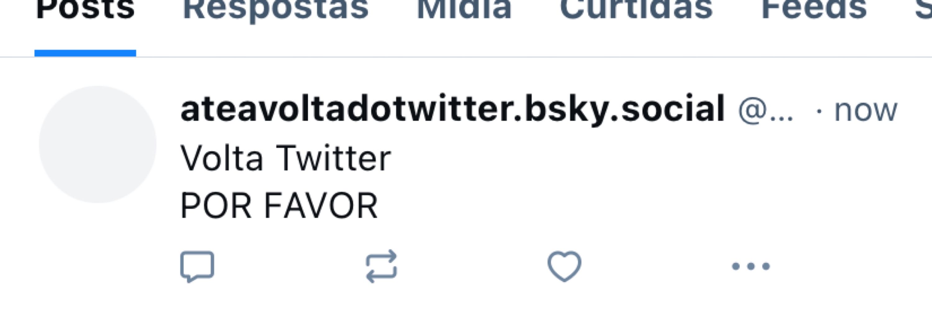 Até o twitter voltar