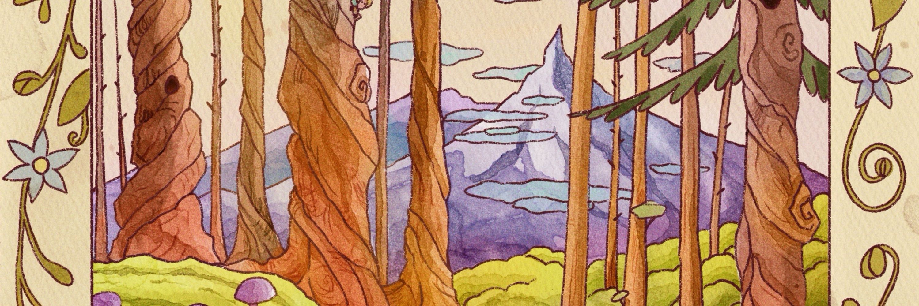 Mélissa dans la forêt