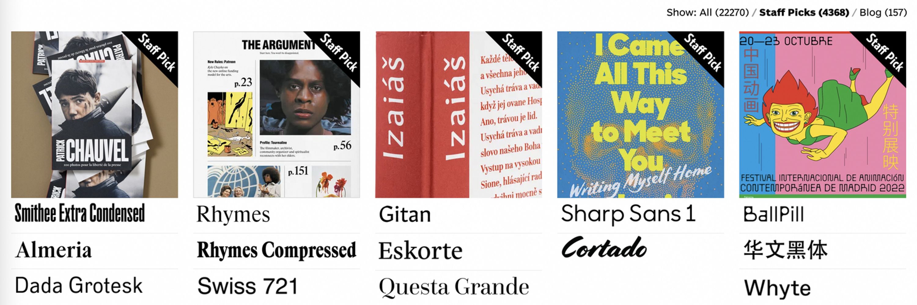 Fonts In Use