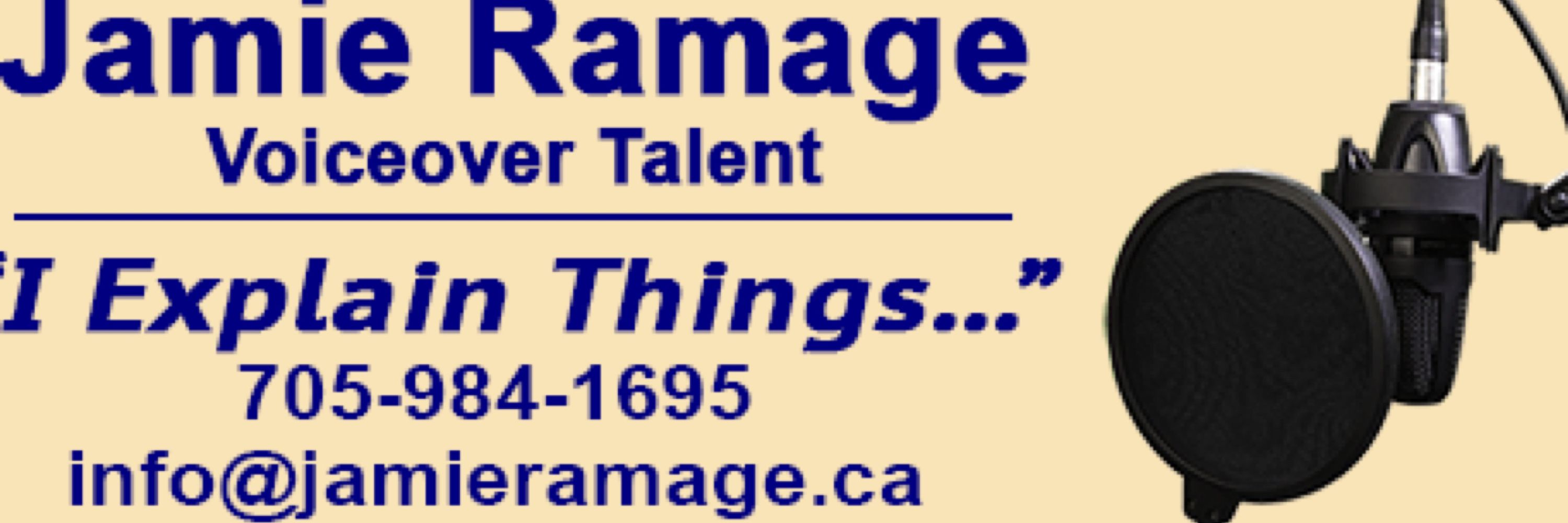 Jamie Ramage Voiceover Talent