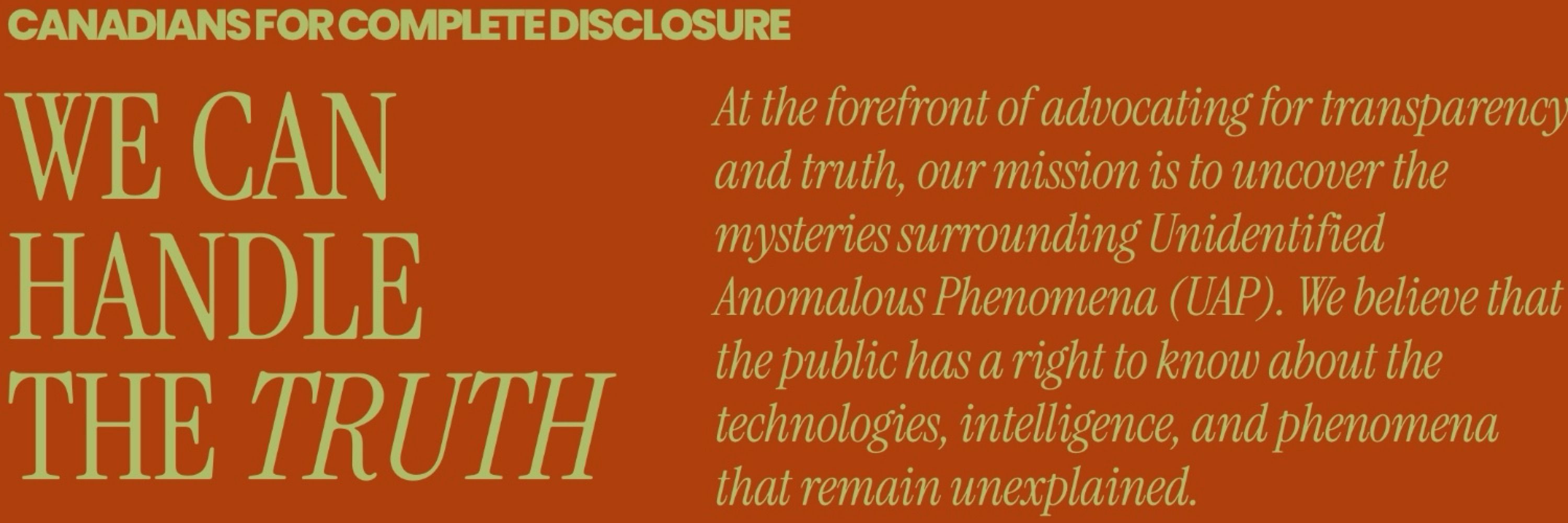 🇨🇦 Citizens For Disclosure
