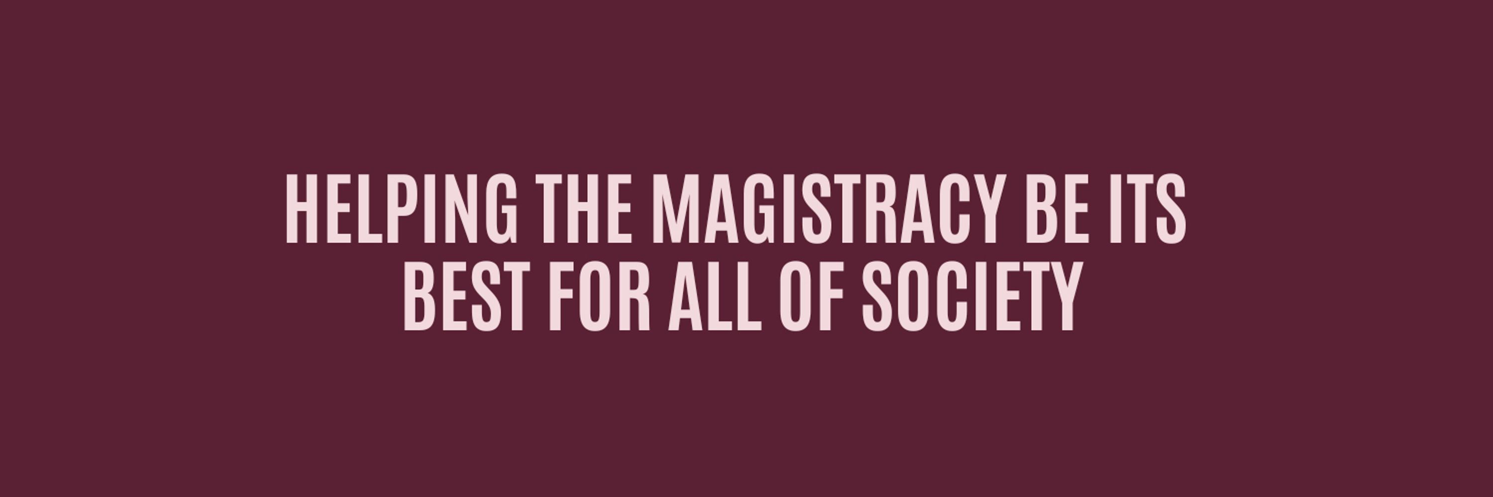 The Magistrates' Association