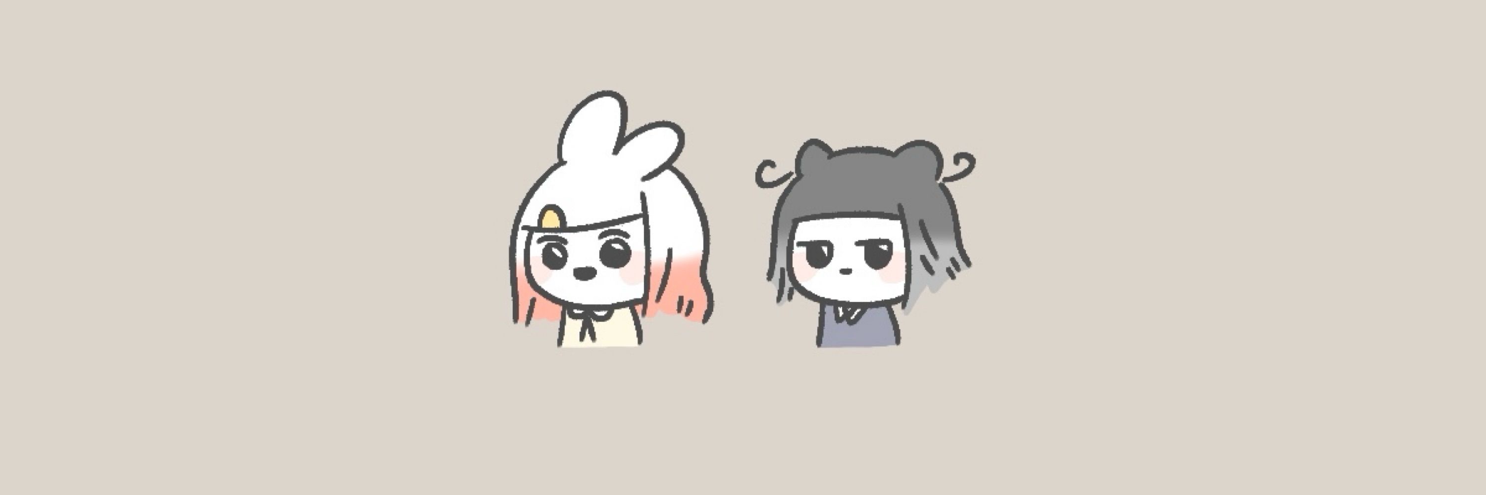 白兔與黑貓