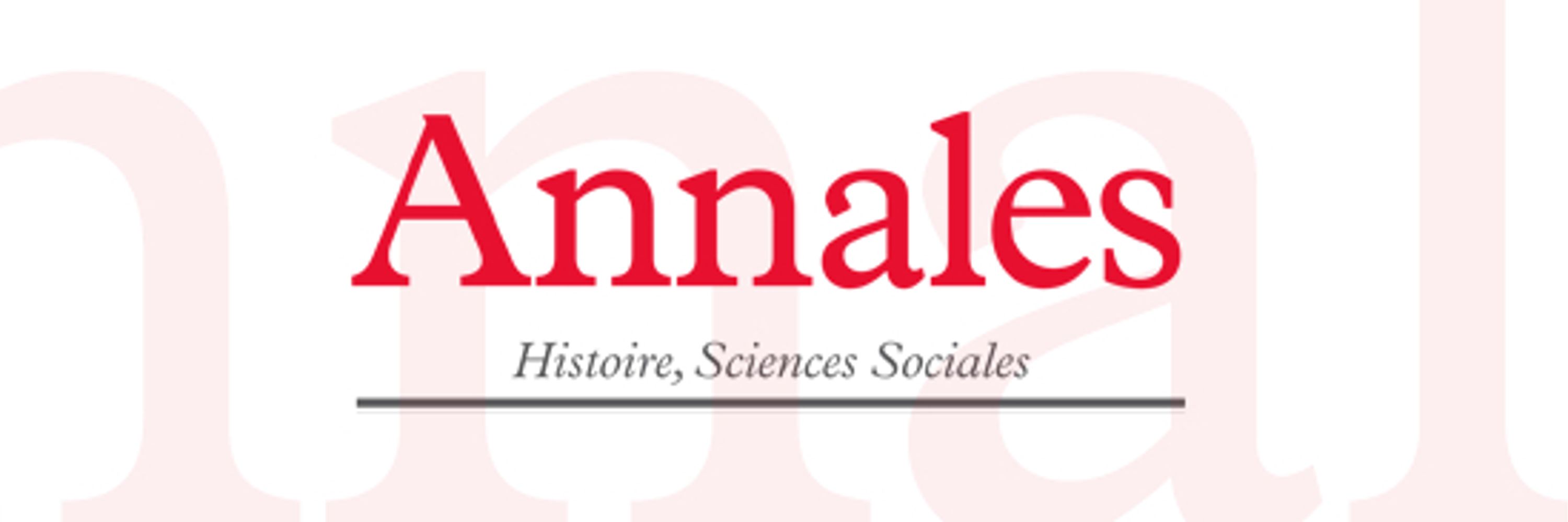 Annales. Histoire, Sciences Sociales
