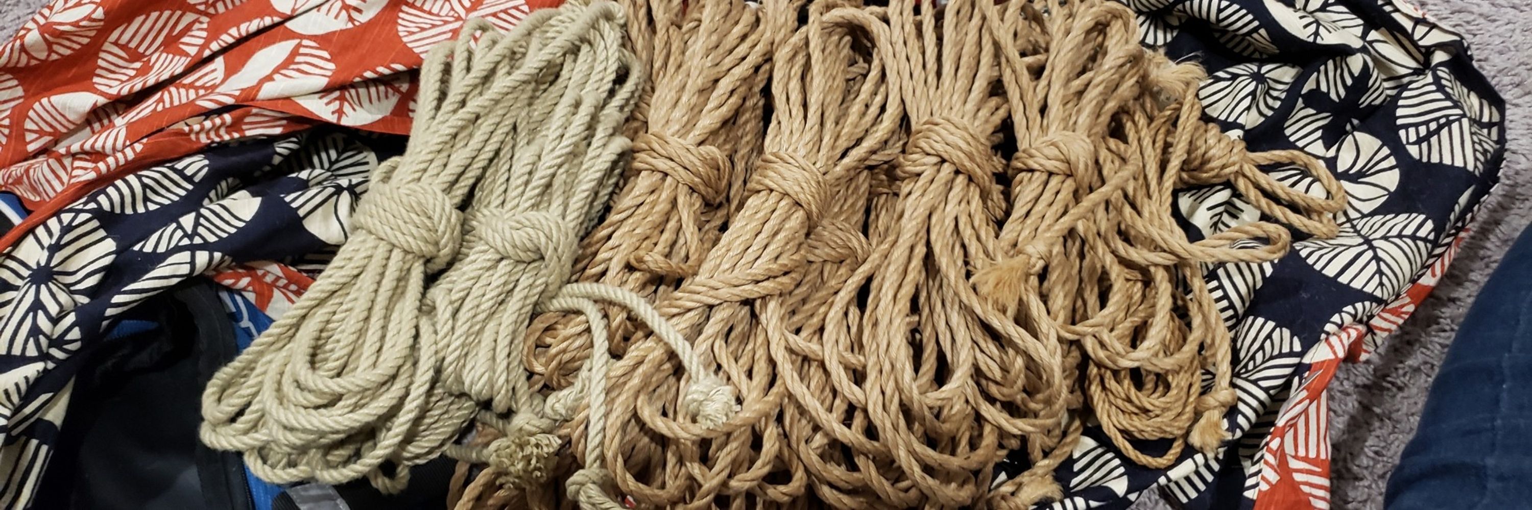 Jute Rope Coiled on a Furoshiki