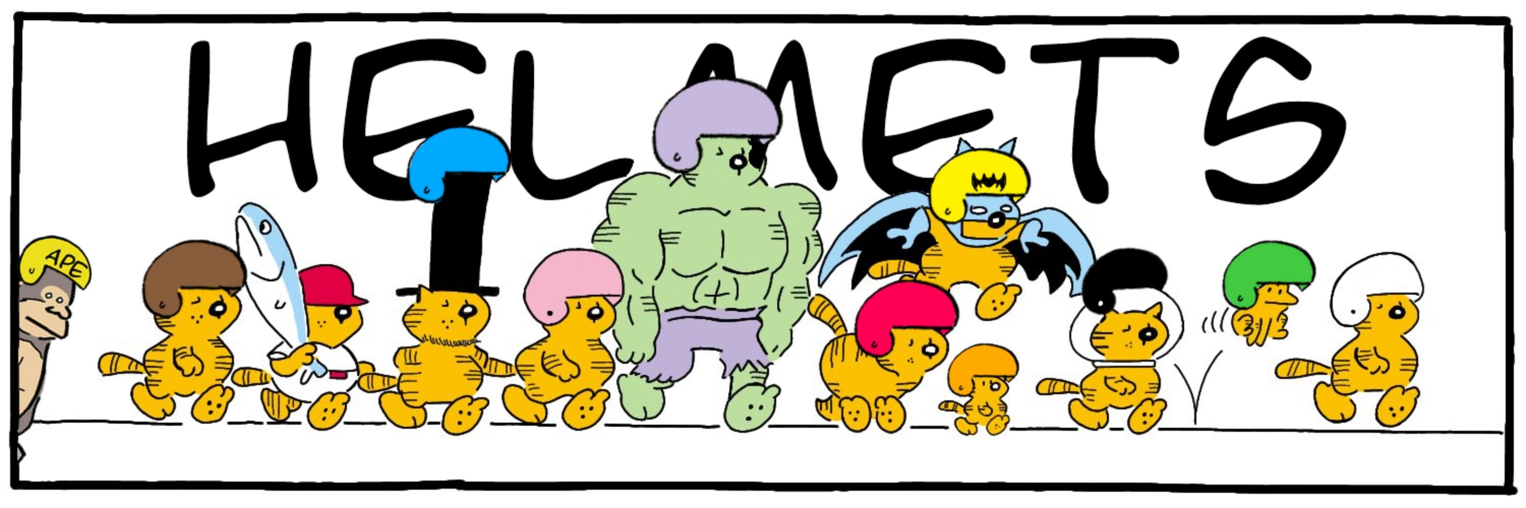 Heathcliff plus Helmets