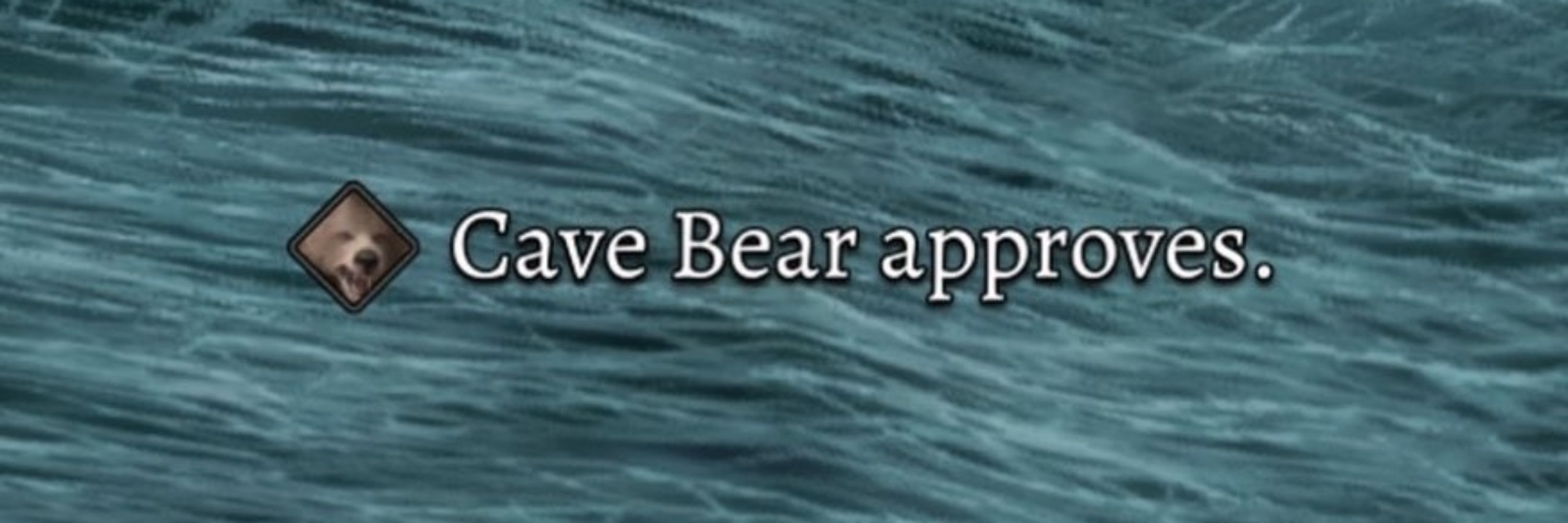 All natural cave bear