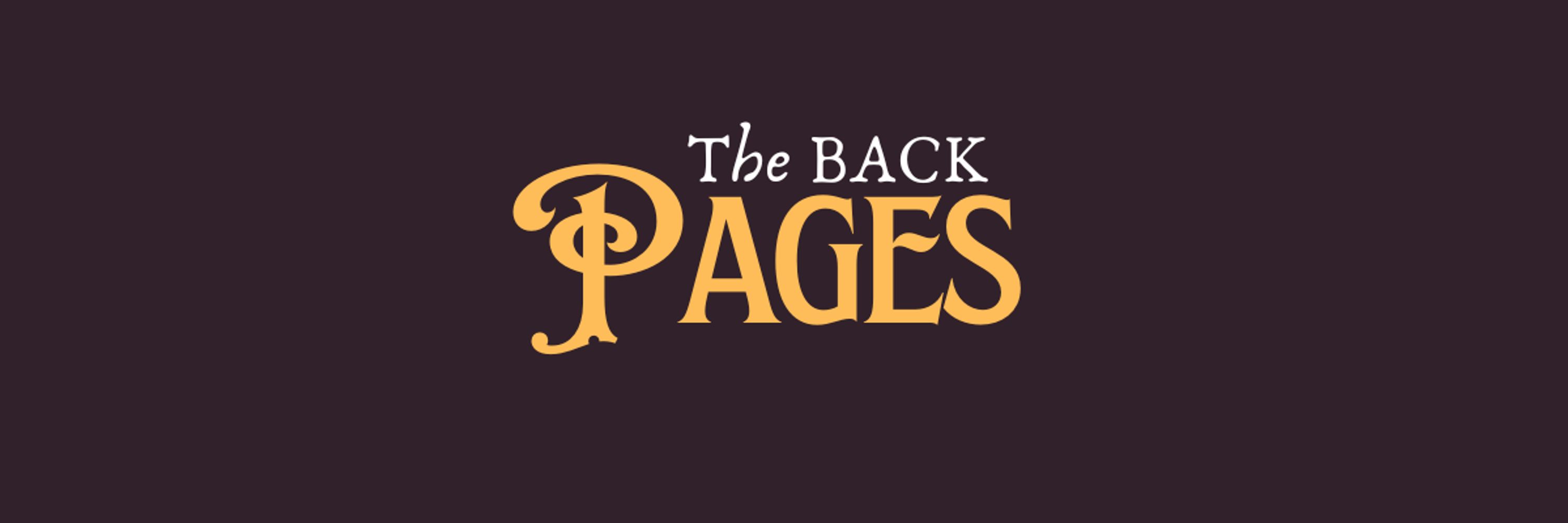 The Back Pages Zine